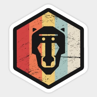 Retro 70s Baboon Sticker